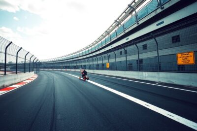 FPV Racing Track Safety with Barriers Systems
